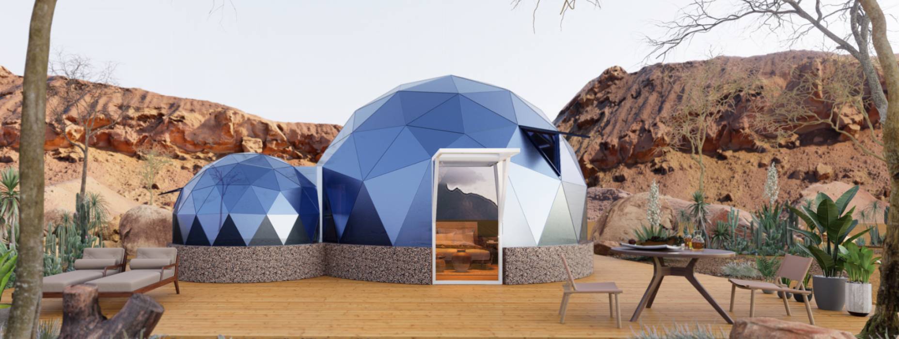 武邑县球形智能光伏玻璃星空房